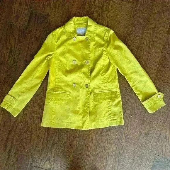 Banana Republic Mid Length Trench Coat Size XS Rain Coat Outerwear Pea Coat - Picture 12 of 12
